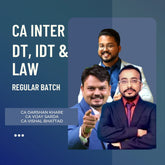 CA Inter Law, DT & IDT | Exam-Oriented Batch by CA Darshan Khare, CA Vijay Sarda & CA Vishal Bhattad | For Jan 26 Exams